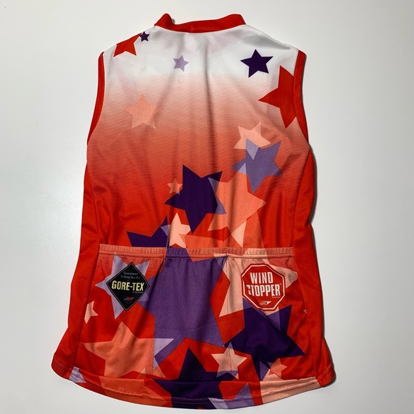 GORE Wind Stopper GORE-TEX Womens M Patriotic Stars Cycling Jersey - Picture 3 of 4
